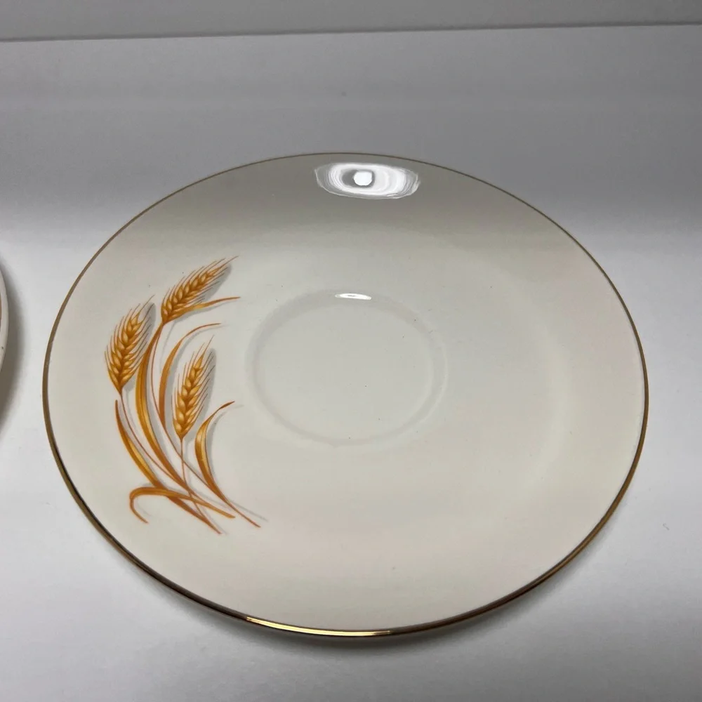3/$25 Sale! Vintage Home Laughlin Golden Wheat‎ Pattern Teacup and Saucer Set